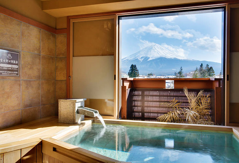[貸切風呂]富士山展望 「檜風呂」